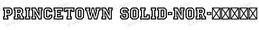 Princetown Solid-Nor字体转换